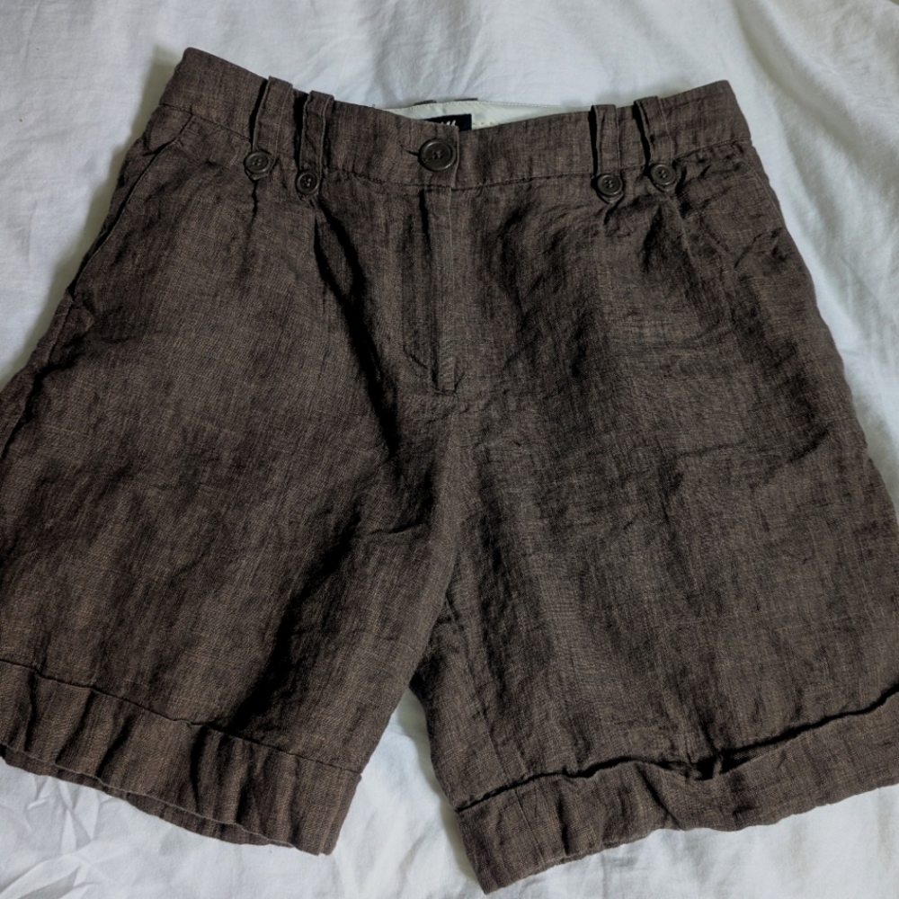 H&M 100% Linen Safari Shorts